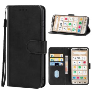 For Sharp Aquos Sense 6/SHG05/SH-54B/Sense 6S/SHG07 Leather Phone Case(Black) (OEM)