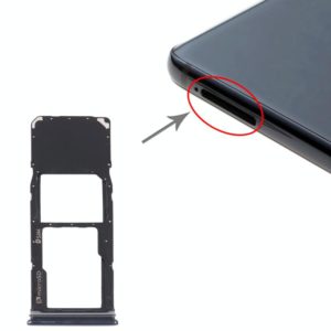 For Samsung Galaxy A9 (2018) SM-A920 SIM Card Tray + Micro SD Card Tray (Black) (OEM)