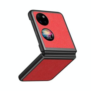 For Huawei P50 Pocket Litchi Texture Shockproof Phone Case(Red) (OEM)