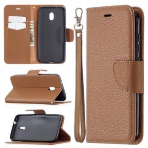 For Nokia C1 Plus Litchi Texture Pure Color Horizontal Flip Leather Case with Holder & Card Slots & Wallet & Lanyard(Brown) (OEM)