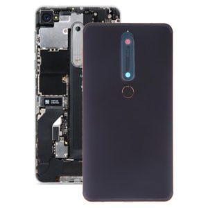 Battery Back Cover with Camera Lens & Side Keys & Fingerprint Sensor for Nokia 6.1 / 6 (2018) / 6 (2nd Gen)(Black) (OEM)