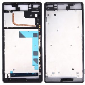 Front Housing LCD Frame Bezel Plate for Sony Xperia Z3 / L55w / D6603(Black) (OEM)