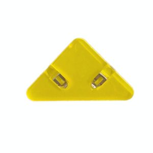 14 PCS Student Test Paper Storage Triangle Book Edge Clip(Transparent Yellow) (OEM)