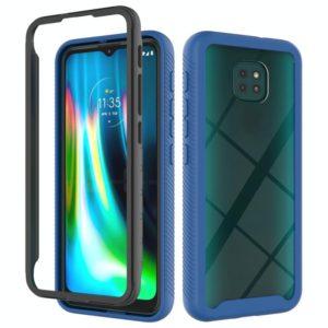 For Motorola Moto G9 Play Starry Sky Solid Color Series Shockproof PC + TPU Protective Case(Royal Blue) (OEM)