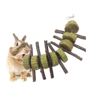 Rabbit Hamster Guinea Pig Grass Pie Apple Branch Molar Skewers (OEM)