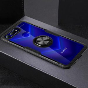 Scratchproof TPU + Acrylic Ring Bracket Protective Case For Huawei Honor View 20(Black) (OEM)