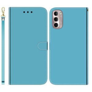 For Motorola Moto G Stylus 4G 2022 Imitated Mirror Surface Leather Phone Case(Blue) (OEM)