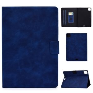 For iPad Pro 11 (2020) & (2018) Cowhide Texture Horizontal Flip Leather Tablet Case with Holder & Card Slots & Sleep / Wake-up Function(Blue) (OEM)