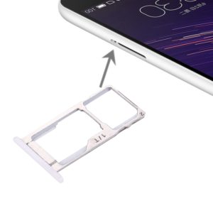 For Meizu Meilan Metal SIM + SIM / Micro SD Card Tray (White) (OEM)