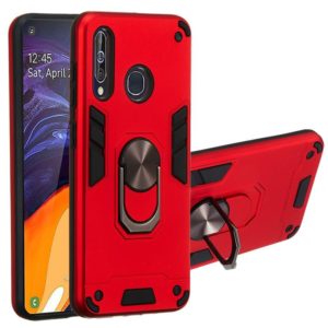 For Samsung Galaxy A60 & M40 2 in 1 Armour Series PC + TPU Protective Case with Ring Holder(Red) (OEM)