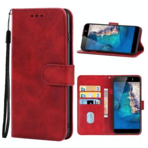 For Tecno Camon CX Leather Phone Case(Red) (OEM)