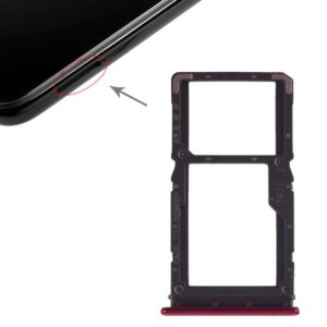 SIM Card Tray + SIM Card Tray / Micro SD Card Tray for Xiaomi Redmi Note 7 / Redmi Note 7 Pro(Red) (OEM)