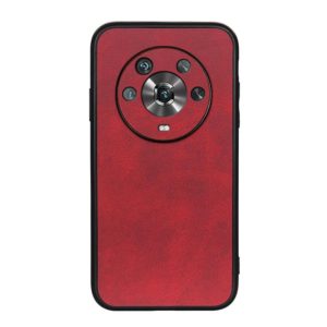 For Honor Magic4 Two-color Calf Texture PU Phone Case(Red) (OEM)