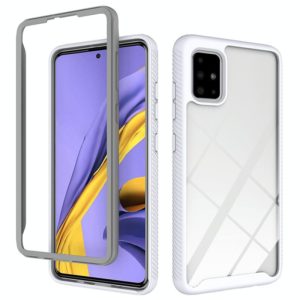 For Galaxy A51 Two-layer Design Shockproof PC + TPU Protective Case (White) (OEM)