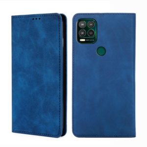 For Motorola Moto G Stylus 2022 Skin Feel Magnetic Horizontal Flip Leather Phone Case(Blue) (OEM)