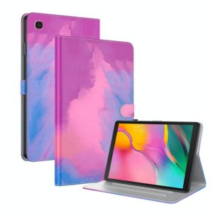 For Samsung Galaxy Tab A 10.1 2019 T515 / T510 Voltage Watercolor Pattern Skin Feel Magnetic Horizontal Flip PU Leather Case with Holder & Card Slots & Photo Frame(Purple Red) (OEM)