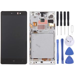 TFT LCD Screen for Nokia Lumia 830 Digitizer Full Assembly with Frame (Silver) (OEM)