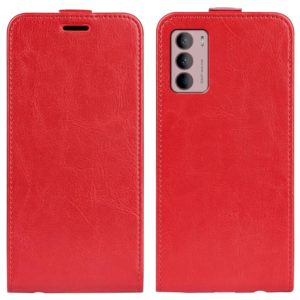 For Motorola Moto G42 R64 Texture Vertical Flip Leather Phone Case(Red) (OEM)
