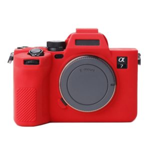 Soft Silicone Protective Case for Sony A7 IV (Red) (OEM)
