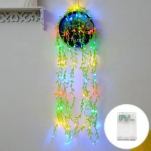 100 LEDs Simulation Planting Copper Wire Decorative Light, Spec: Battery Box(Colorful Light) (OEM)