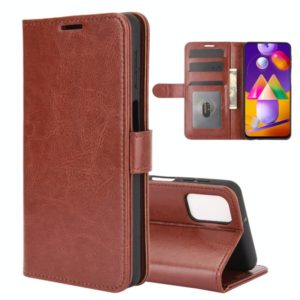 For Samsung Galaxy M31s R64 Texture Single Horizontal Flip Protective Case with Holder & Card Slots & Wallet & Photo Frame(Brown) (OEM)