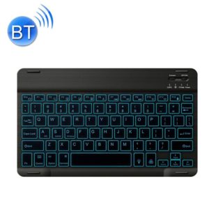 78 Keys 10 Inch RGB Colorful Backlit Bluetooth Keyboard For Mobile Phone / Tablet(Black) (OEM)