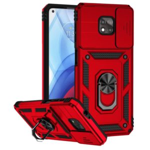 For Motorola Moto G Power 2021 Sliding Camshield Holder Phone Case(Red) (OEM)