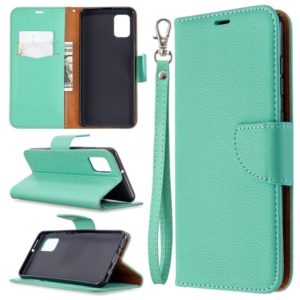 For Samsung Galaxy A31 Litchi Texture Pure Color Horizontal Flip Leather Case with Holder & Card Slots & Wallet & Lanyard(Green) (OEM)