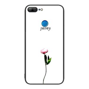 For Honor 9 Lite Colorful Painted Glass Phone Case(A Flower) (OEM)