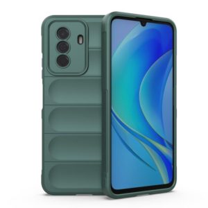 For Huawei Enjoy 50 4G / Nova Y70 Magic Shield TPU + Flannel Phone Case(Dark Green) (OEM)