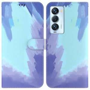For Tecno Camon 18 Premier Watercolor Pattern Horizontal Flip Leather Phone Case(Winter Snow) (OEM)