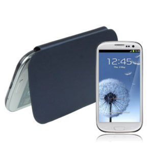 High Quality Version (Front + Back) Replacement Battery Cover for Galaxy SIII / i9300, Navy Blue (OEM)