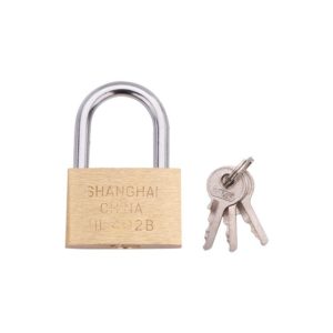 Copper Padlock Small Lock, Style: Short Lock Beam, 25mm Open (OEM)