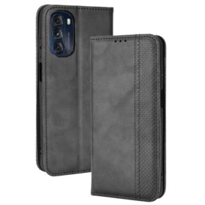 For Motorola Moto G 5G 2022 Magnetic Buckle Retro Texture Leather Phone Case(Black) (OEM)