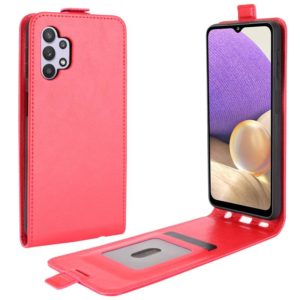 For Samsung Galaxy A32 5G R64 Texture Single Vertical Flip Leather Protective Case with Card Slots & Photo Frame(Red) (OEM)