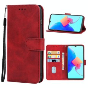Leather Phone Case For Tecno Spark 8P(Red) (OEM)