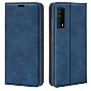For TCL Stylus 5G Retro-skin Magnetic Suction Leather Phone Case(Dark Blue) (OEM)