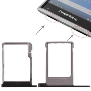 SIM Card Tray + Micro SD Card Tray for Blackberry Priv (Black) (OEM)