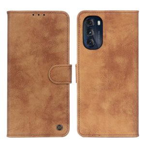 For Motorola Moto G 5G 2022 Antelope Texture Magnetic Buckle Leather Phone Case(Brown) (OEM)