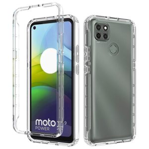 For Motorola Moto G9 Power Shockproof High Transparency Two-color Gradual Change PC+TPU Candy Colors Phone Protective Case(Transparent) (OEM)