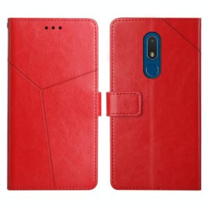 For Nokia C3 Y Stitching Horizontal Flip Leather Phone Case(Red) (OEM)