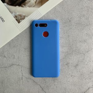 For Huawei Honor V20 Shockproof Frosted TPU Protective Case(Light Blue) (OEM)