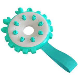Ring Dog Toothbrushes Training Interactive Bite Dog Milling Toys(Lake Blue) (OEM)