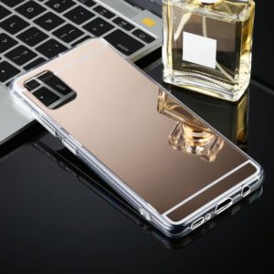 For Samsung Galaxy A51 TPU + Acrylic Luxury Plating Mirror Phone Case Cover(Gold) (OEM)