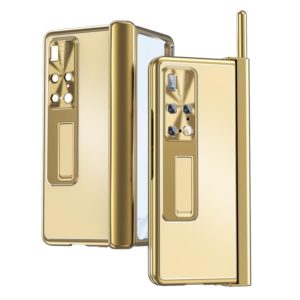 For Huawei Mate X2 Aluminum Alloy Double Hinge Shockproof Phone Protective Case(Gold) (OEM)