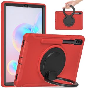 For Samsung Galaxy Tab S6 T860 Shockproof TPU + PC Protective Case with 360 Degree Rotation Foldable Handle Grip Holder & Pen Slot(Red) (OEM)