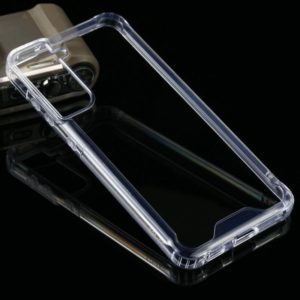 For Samsung Galaxy S21 FE Four-corner Shockproof Transparent TPU + PC Protective Case (OEM)