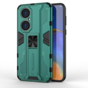 For Huawei P50 Supersonic PC + TPU Shock-proof Protective Case with Holder(Green) (OEM)