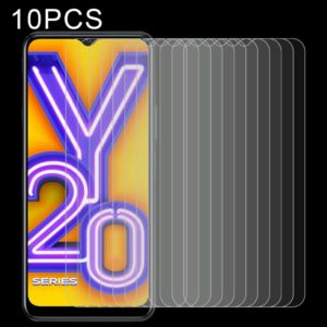 For Vivo Y20 10 PCS 0.26mm 9H 2.5D Tempered Glass Film (OEM)