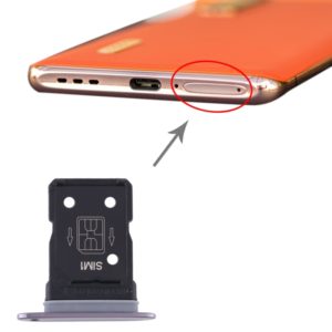 For OPPO Find X2 Pro SIM Card Tray + SIM Card Tray (Black) (OEM)